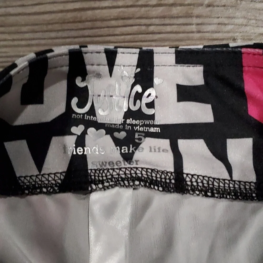Justice Gymnastic Leggings Size 5
